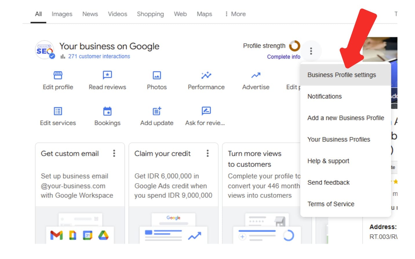 Akses Google My Business