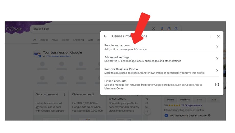Akses Google My Business