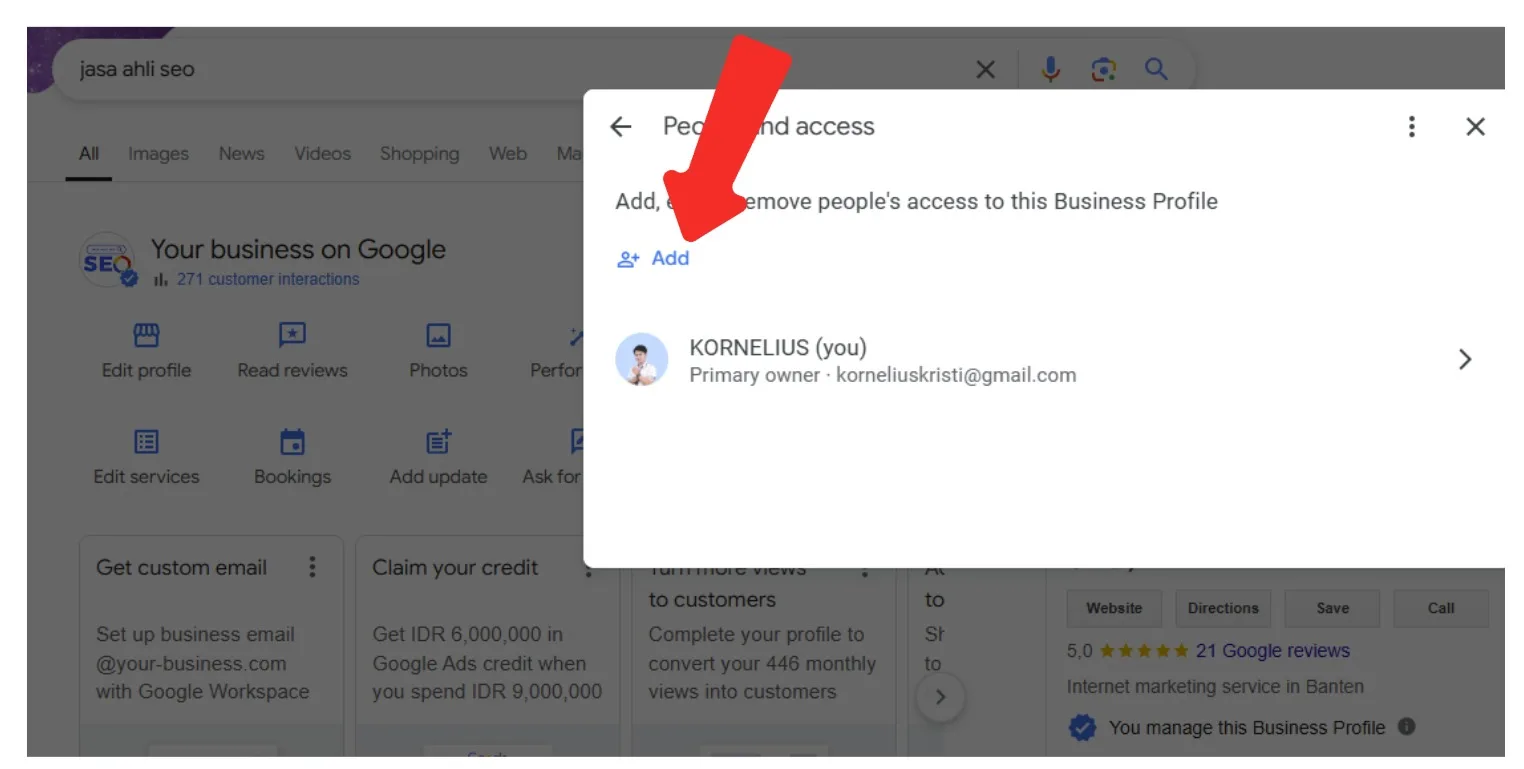 Cara Mudah Memberikan Akses Google My Business untuk Tim atau Klien Akses Google My Business