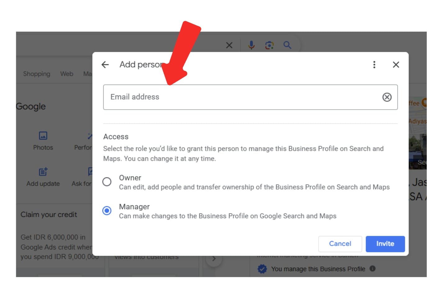 Akses Google My Business