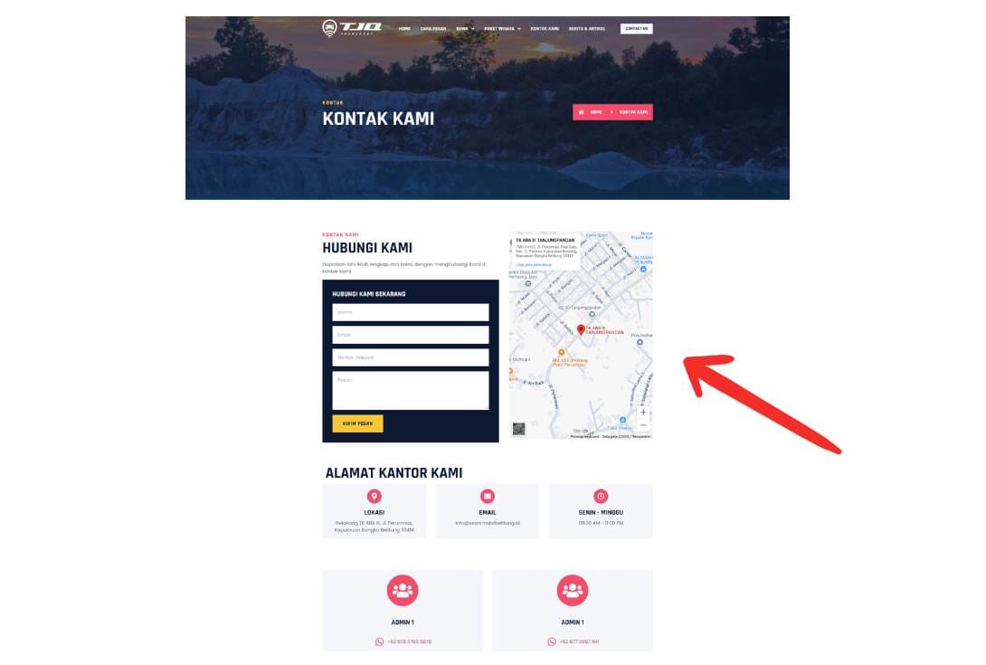 Rahasia Optimasi Location Landing Page yang Menarik dan Efektif! contoh Location Landing Page