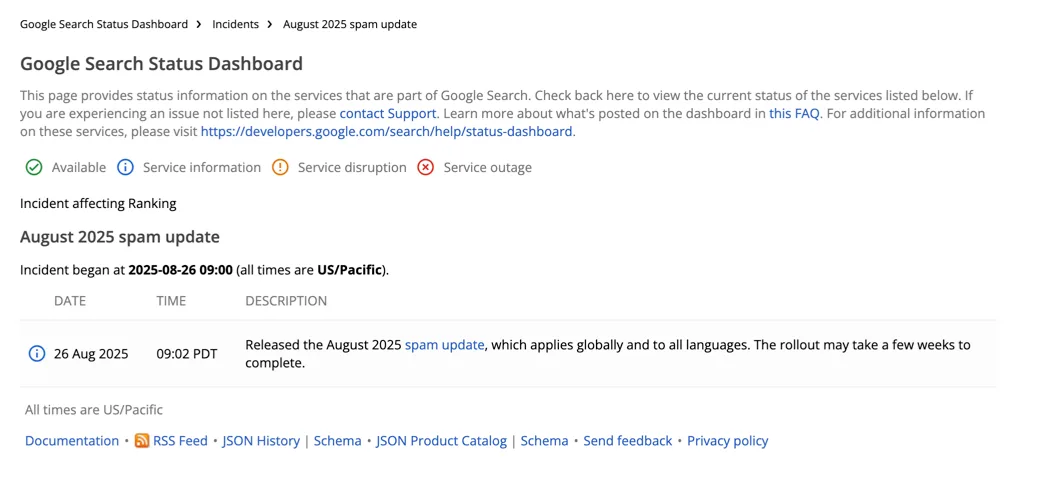 Google Releases August 2025 spam update: Apa yang Perlu Diketahui Pemilik Situs? August 2025 spam update