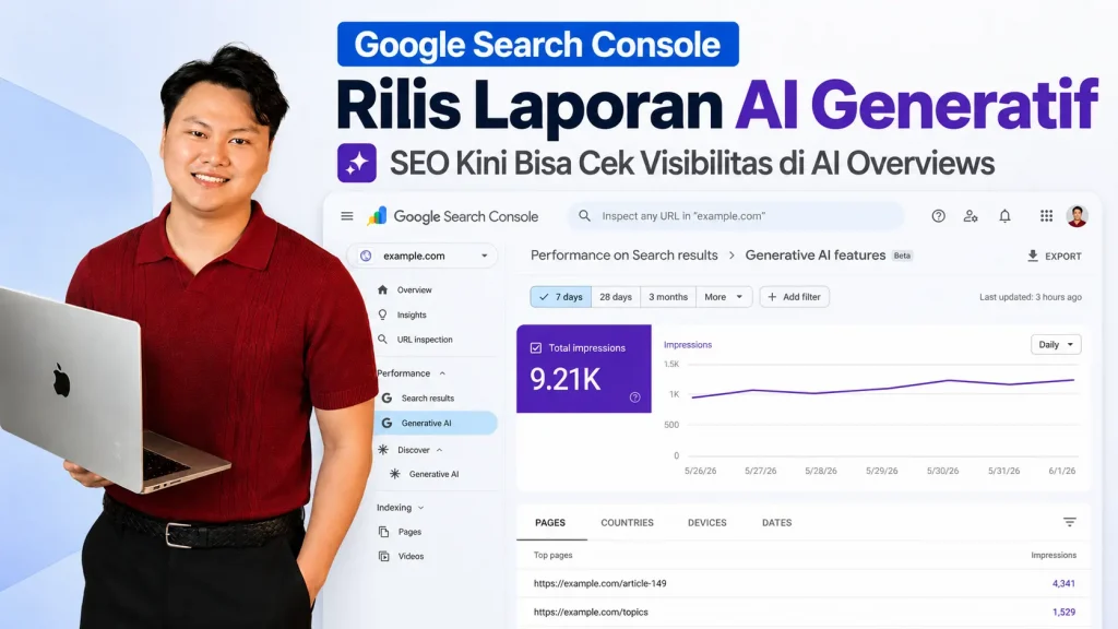 Jasa SEO Indonesia Berkualitas, Jasa SEO Murah - JasaAhliSEO Google Search Console Rilis Laporan AI Generatif, SEO Kini Bisa Cek Visibilitas di AI Overviews