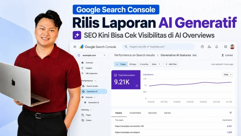 Google Search Console Rilis Laporan AI Generatif, SEO Kini Bisa Cek Visibilitas di AI Overviews